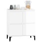 vidaXL Sideboard Hochglanz-Weiß 60x35x70 cm Holzwerkstoff vidaXL Sideboard Hochglanz-Weiß 60x35x70 cm Holzwerkstoff