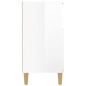 vidaXL Sideboard Hochglanz-Weiß 60x35x70 cm Holzwerkstoff vidaXL Sideboard Hochglanz-Weiß 60x35x70 cm Holzwerkstoff