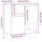 vidaXL Sideboard Hochglanz-Weiß 60x35x70 cm Holzwerkstoff vidaXL Sideboard Hochglanz-Weiß 60x35x70 cm Holzwerkstoff