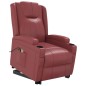 vidaXL Massagesessel mit Aufstehhilfe Weinrot Kunstleder vidaXL Massagesessel mit Aufstehhilfe Weinrot Kunstleder