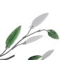 Deckenlampe güne und weiße Blätterranken mit Acryl-Blättern 5x E14 Deckenlampe güne und weiße Blätterranken mit Acryl-Blättern 5x E14