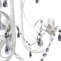 Kronleuchter Pendelleuchte Kristall Lampe Lüster Leuchte weiß Kronleuchter Pendelleuchte Kristall Lampe Lüster Leuchte weiß