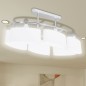vidaXL Deckenlampe mit ellipsenförmigen Glasschirmen 4 Stk. E14 vidaXL Deckenlampe mit ellipsenförmigen Glasschirmen 4 Stk. E14