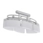 vidaXL Deckenlampe mit ellipsenförmigen Glasschirmen 4 Stk. E14 vidaXL Deckenlampe mit ellipsenförmigen Glasschirmen 4 Stk. E14