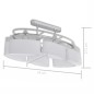 vidaXL Deckenlampe mit ellipsenförmigen Glasschirmen 4 Stk. E14 vidaXL Deckenlampe mit ellipsenförmigen Glasschirmen 4 Stk. E14