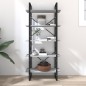 vidaXL Bücherregal 5 Fächer Grau Sonoma-Eiche 80x30x175 Holzwerkstoff vidaXL Bücherregal 5 Fächer Grau Sonoma-Eiche 80x30x175 Holzwerkstoff