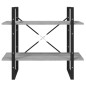 vidaXL Bücherregal 5 Fächer Grau Sonoma-Eiche 80x30x175 Holzwerkstoff vidaXL Bücherregal 5 Fächer Grau Sonoma-Eiche 80x30x175 Holzwerkstoff