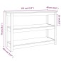 vidaXL Konsolentisch Weiß 110x40x74 cm Massivholz Kiefer vidaXL Konsolentisch Weiß 110x40x74 cm Massivholz Kiefer