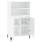 vidaXL Highboard Hochglanz-Weiß 60x36x110 cm Holzwerkstoff vidaXL Highboard Hochglanz-Weiß 60x36x110 cm Holzwerkstoff