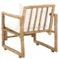 vidaXL Gartenstühle 2 Stk. mit Polstern und Kissen Bambus vidaXL Gartenstühle 2 Stk. mit Polstern und Kissen Bambus