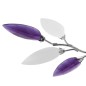 vidaXL Deckenleuchte Weiße & Lila Acrylglas-Blätter 3 × E14-Lampen vidaXL Deckenleuchte Weiße & Lila Acrylglas-Blätter 3 × E14-Lampen