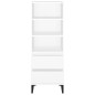 vidaXL Highboard Weiß 40x36x110 cm Holzwerkstoff vidaXL Highboard Weiß 40x36x110 cm Holzwerkstoff