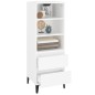vidaXL Highboard Weiß 40x36x110 cm Holzwerkstoff vidaXL Highboard Weiß 40x36x110 cm Holzwerkstoff