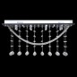 Weiße Deckenlampe mit funkelnden Glasperlen 8 x G9 29 cm Weiße Deckenlampe mit funkelnden Glasperlen 8 x G9 29 cm