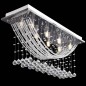 Weiße Deckenlampe mit funkelnden Glasperlen 8 x G9 29 cm Weiße Deckenlampe mit funkelnden Glasperlen 8 x G9 29 cm