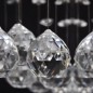 Weiße Deckenlampe mit funkelnden Glasperlen 8 x G9 29 cm Weiße Deckenlampe mit funkelnden Glasperlen 8 x G9 29 cm