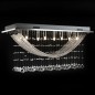 Weiße Deckenlampe mit funkelnden Glasperlen 8 x G9 29 cm Weiße Deckenlampe mit funkelnden Glasperlen 8 x G9 29 cm