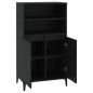 vidaXL Highboard Schwarz 60x36x110 cm Holzwerkstoff vidaXL Highboard Schwarz 60x36x110 cm Holzwerkstoff