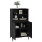 vidaXL Highboard Schwarz 60x36x110 cm Holzwerkstoff vidaXL Highboard Schwarz 60x36x110 cm Holzwerkstoff