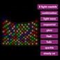 vidaXL Weihnachts-Lichternetz Mehrfarbig 3x3 m 306 LEDs Indoor Outdoor vidaXL Weihnachts-Lichternetz Mehrfarbig 3x3 m 306 LEDs Indoor Outdoor