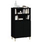 vidaXL Highboard Schwarz 60x36x110 cm Holzwerkstoff vidaXL Highboard Schwarz 60x36x110 cm Holzwerkstoff
