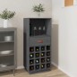 vidaXL Weinregal Grau 45x34x100 cm Massivholz Kiefer vidaXL Weinregal Grau 45x34x100 cm Massivholz Kiefer