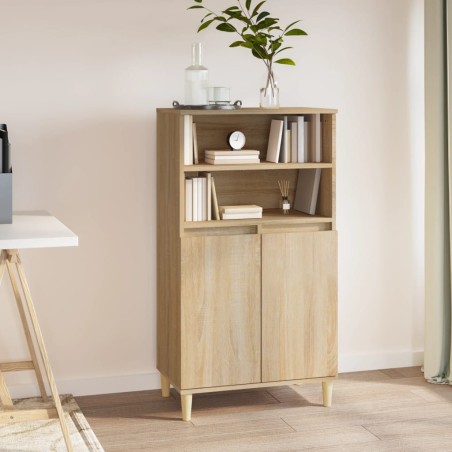 vidaXL Highboard Sonoma-Eiche 60x36x110 cm Holzwerkstoff