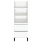 vidaXL Highboard Hochglanz-Weiß 40x36x110 cm Holzwerkstoff vidaXL Highboard Hochglanz-Weiß 40x36x110 cm Holzwerkstoff