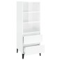 vidaXL Highboard Hochglanz-Weiß 40x36x110 cm Holzwerkstoff vidaXL Highboard Hochglanz-Weiß 40x36x110 cm Holzwerkstoff