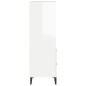vidaXL Highboard Hochglanz-Weiß 40x36x110 cm Holzwerkstoff vidaXL Highboard Hochglanz-Weiß 40x36x110 cm Holzwerkstoff