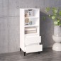 vidaXL Highboard Hochglanz-Weiß 40x36x110 cm Holzwerkstoff vidaXL Highboard Hochglanz-Weiß 40x36x110 cm Holzwerkstoff