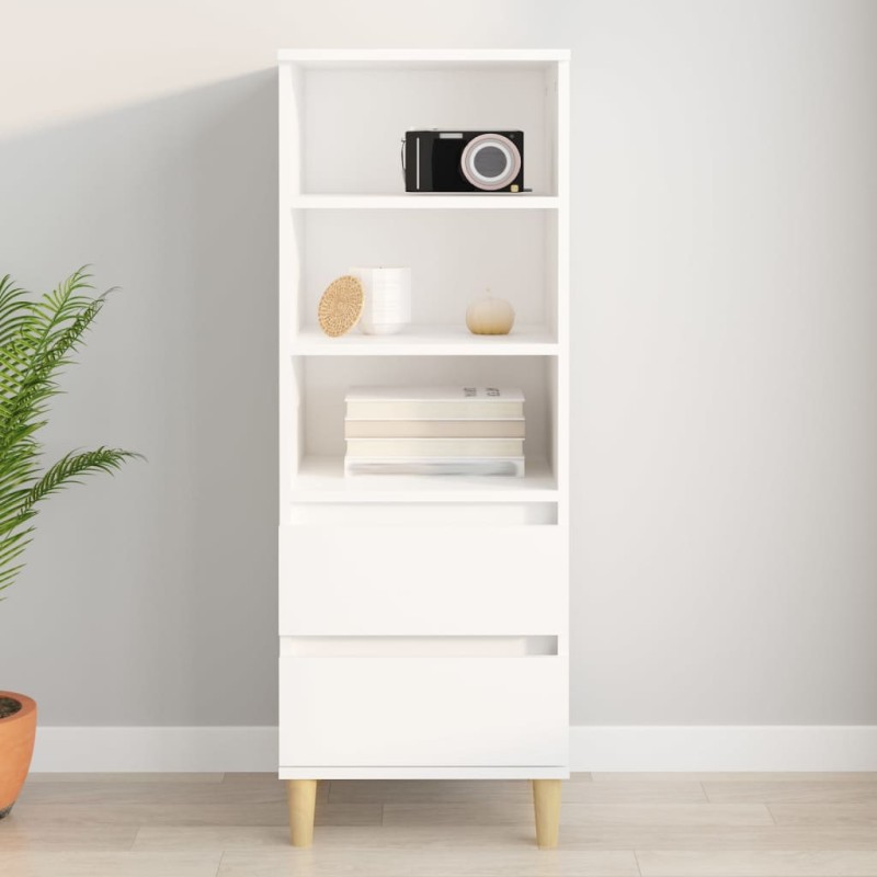 vidaXL Highboard Weiß 40x36x110 cm Holzwerkstoff vidaXL Highboard Weiß 40x36x110 cm Holzwerkstoff