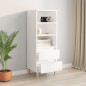 vidaXL Highboard Weiß 40x36x110 cm Holzwerkstoff vidaXL Highboard Weiß 40x36x110 cm Holzwerkstoff