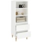 vidaXL Highboard Weiß 40x36x110 cm Holzwerkstoff vidaXL Highboard Weiß 40x36x110 cm Holzwerkstoff