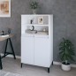 vidaXL Highboard Weiß 60x36x110 cm Holzwerkstoff vidaXL Highboard Weiß 60x36x110 cm Holzwerkstoff