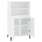 vidaXL Highboard Weiß 60x36x110 cm Holzwerkstoff vidaXL Highboard Weiß 60x36x110 cm Holzwerkstoff