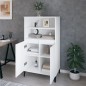 vidaXL Highboard Weiß 60x36x110 cm Holzwerkstoff vidaXL Highboard Weiß 60x36x110 cm Holzwerkstoff