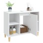 vidaXL Waschbeckenunterschrank Weiß 80x33x60 cm Holzwerkstoff vidaXL Waschbeckenunterschrank Weiß 80x33x60 cm Holzwerkstoff