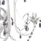 vidaXL Kristall-Deckenleuchte Kronleuchter 4 Stk. Elegantes Weiß vidaXL Kristall-Deckenleuchte Kronleuchter 4 Stk. Elegantes Weiß