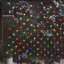 vidaXL Weihnachts-Lichternetz 4x4 m 544 LED Bunt Indoor Outdoor