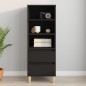 vidaXL Highboard Schwarz 40x36x110 cm Holzwerkstoff vidaXL Highboard Schwarz 40x36x110 cm Holzwerkstoff