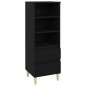 vidaXL Highboard Schwarz 40x36x110 cm Holzwerkstoff vidaXL Highboard Schwarz 40x36x110 cm Holzwerkstoff