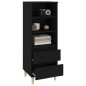 vidaXL Highboard Schwarz 40x36x110 cm Holzwerkstoff vidaXL Highboard Schwarz 40x36x110 cm Holzwerkstoff