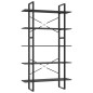 vidaXL Bücherregal 5 Fächer Grau 100x30x175 cm Holzwerkstoff vidaXL Bücherregal 5 Fächer Grau 100x30x175 cm Holzwerkstoff