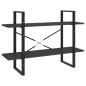vidaXL Bücherregal 5 Fächer Grau 100x30x175 cm Holzwerkstoff vidaXL Bücherregal 5 Fächer Grau 100x30x175 cm Holzwerkstoff