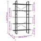 vidaXL Bücherregal 5 Fächer Grau 100x30x175 cm Holzwerkstoff vidaXL Bücherregal 5 Fächer Grau 100x30x175 cm Holzwerkstoff