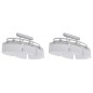 vidaXL Deckenlampe mit ellipsenförmigen Glasschirmen 2 Stk. E14 vidaXL Deckenlampe mit ellipsenförmigen Glasschirmen 2 Stk. E14