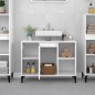 vidaXL Waschbeckenunterschrank Hochglanz-Weiß 80x33x60cm Holzwerkstoff vidaXL Waschbeckenunterschrank Hochglanz-Weiß 80x33x60cm Holzwerkstoff