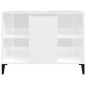 vidaXL Waschbeckenunterschrank Hochglanz-Weiß 80x33x60cm Holzwerkstoff vidaXL Waschbeckenunterschrank Hochglanz-Weiß 80x33x60cm Holzwerkstoff