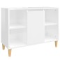 vidaXL Waschbeckenunterschrank Hochglanz-Weiß 80x33x60cm Holzwerkstoff vidaXL Waschbeckenunterschrank Hochglanz-Weiß 80x33x60cm Holzwerkstoff